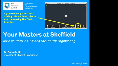 Thumbnail for entry Department of Civil Engineering MSc 2020 entry