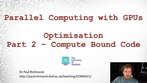 Thumbnail for Lecture 04 - Part 02 - Compute Bound Code