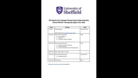 Thumbnail for Apprenticeship Clinical Mentor Training Session 21-August- 2025