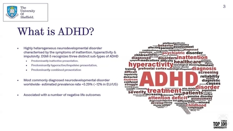 Thumbnail for entry Psychology Taster Lecture - Psychopharmacology of ADHD: can we do better?