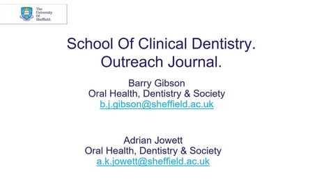 Thumbnail for Outreach Journal