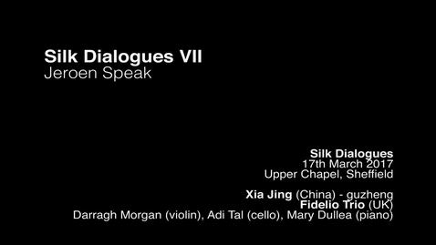 Thumbnail for Jeroen Speak - silk dialogues vii