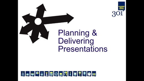 Thumbnail for Planning and Delivering Presentations