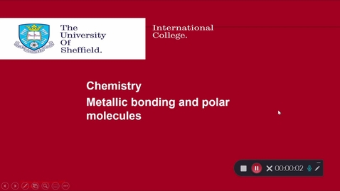 Thumbnail for Chemistry semester 1  seminar 2 - metallic and polar bonding