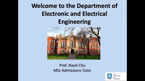 Thumbnail for entry Department of Electronic and Electrical Engineering MSc 2020 entry