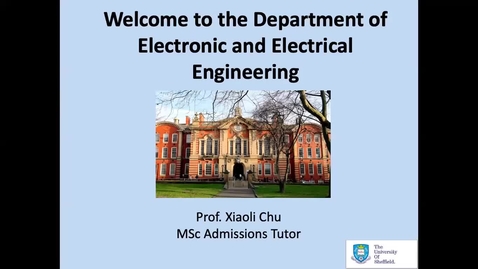 Thumbnail for Department of Electronic and Electrical Engineering MSc 2020 entry