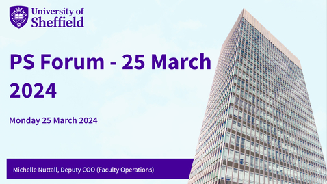 Thumbnail for entry Professional services forum,  25 March 2024