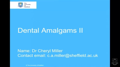 Thumbnail for Dental Amalgams 2 - Quiz