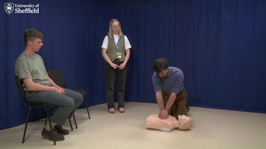 Go to Street Medicine Briefing: CPR; Starting CPR  with duration: 36 seconds