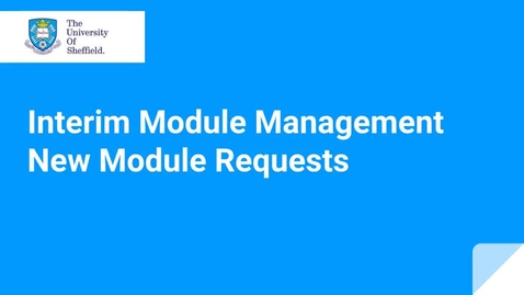 Thumbnail for IMM New Module Requests