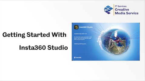 Thumbnail for entry Introduction to Insta360 Studio