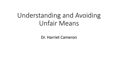 Thumbnail for Unfair Means session 27/09/2024