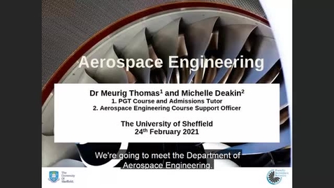 Thumbnail for Postgraduate degrees in Aerospace Engineering
