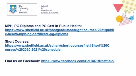 Thumbnail for ScHARR Mini Master Class in Health Research 9 - Professor Steven Julious