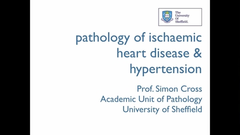 Thumbnail for entry Pathology of ischaemic heart disease and hypertension - Prof Simon Cross