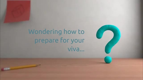 Thumbnail for Preparing for your viva voce
