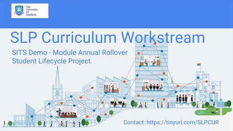 Thumbnail for CUR SITS 'out of the box' Demo – Module Annual Rollover 20180801