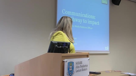 Thumbnail for Amy Huxtable - Communications: A pathway to impact