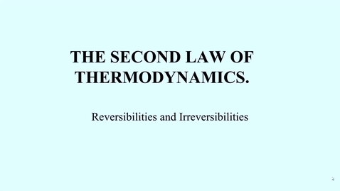 Thumbnail for 11a  Introduction to the second law