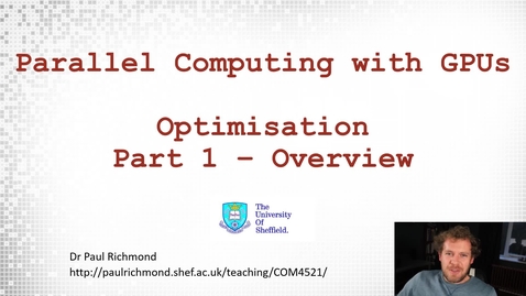 Thumbnail for Lecture 04 - Part 01 - Optmisation Overview