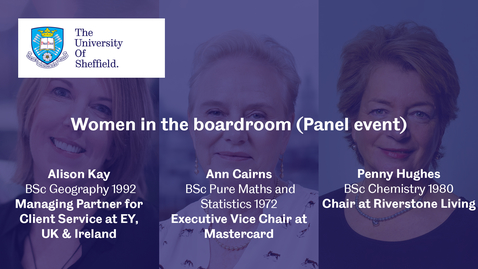 Thumbnail for entry The Boardroom - Women in the Boardroom (Panel Event)