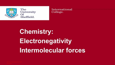 Thumbnail for Electronegativity &amp; Intermolecular forces