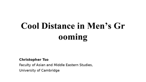 Thumbnail for Research seminar: Body cultures and masculinities in Japan