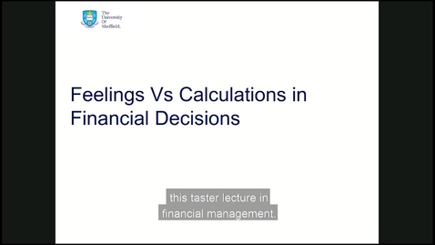 Thumbnail for Behavioural finance session  with subtitles
