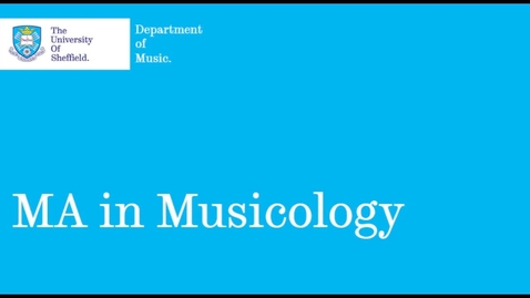Thumbnail for MA in Musicology