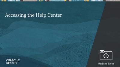 Accessing the Help Center - Oracle Video Hub