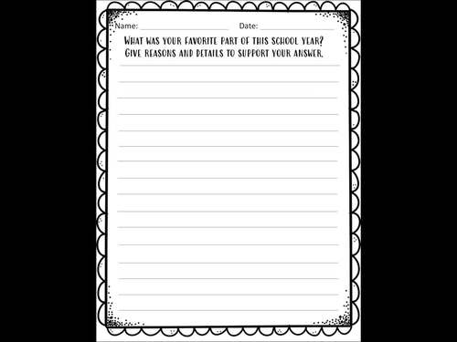 End of the Year Writing Prompts by Coffee Create Teach Repeat | TPT