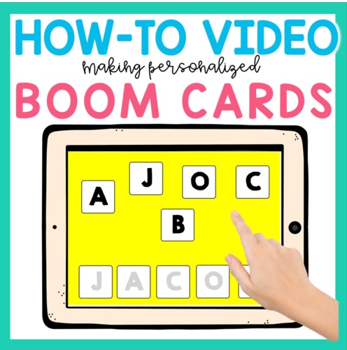 Preview of How To Make Customizable Boom Cards for Practicing students names