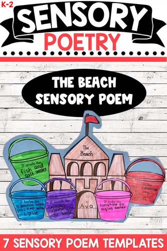 Sensory Poem Template Sensory Poetry Writing by Carrie Lutz TpT