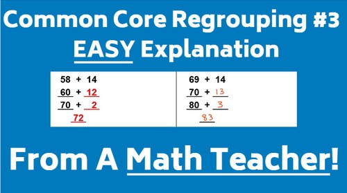 Preview of Common Core Addition - Regrouping (Version #3)