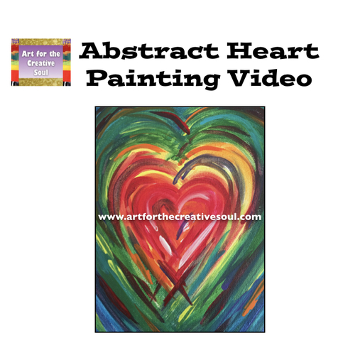 Abstract Heart Painting By Art For The Creative Soul Tpt