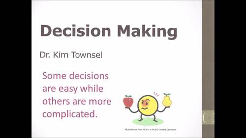 Preview of Decision Making Lesson Video