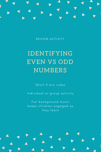 Preview of Even vs Odd Numbers - Visual Reinforcement Activity - Flash Cards
