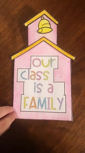 Our Class is a Family Activity | Writing Activity | Back to School Read