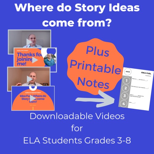 Preview of Where do Story Ideas come from? by Author to Classroom Direct TV. VIDEO