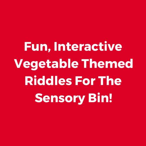 vegetable activities hey riddle riddle sensory bin riddles tpt
