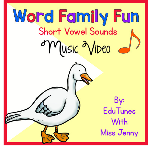 Preview of Word Families: Short Vowels Phonics Music Video