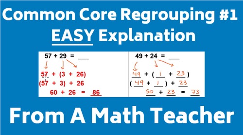 Preview of Common Core Addition - Regrouping (Version #1)