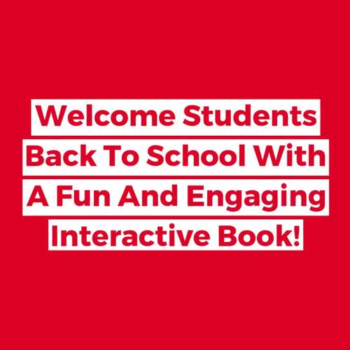 Back To School Adapted Book by File Folder Heaven | TPT