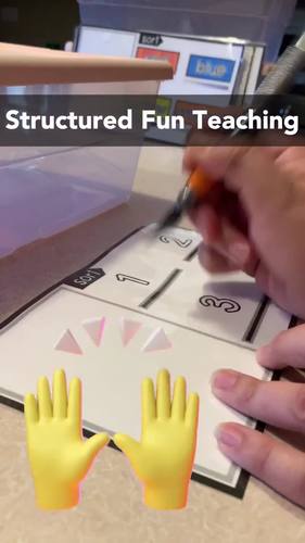 Preschool Counting Activities | Sorting Task Box by Structured Fun Teaching