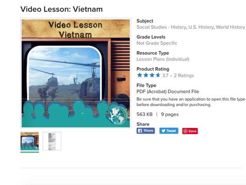 Video Lesson: Vietnam by Social Studies Studio | TPT