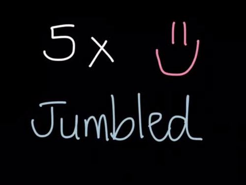Preview of JUMBLED! Learn Your 5x Multiplication Tables!
