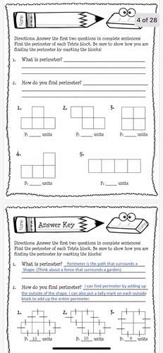 Area & Perimeter Unit by Miss Gabby's Goodies | Teachers Pay Teachers