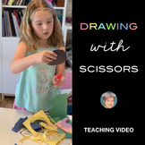 Free Teaching Video  Art lesson for Kid Drawing with Sciss