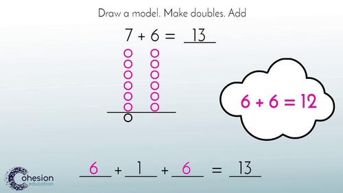 Use Doubles to Add by Cohesion Education | TPT