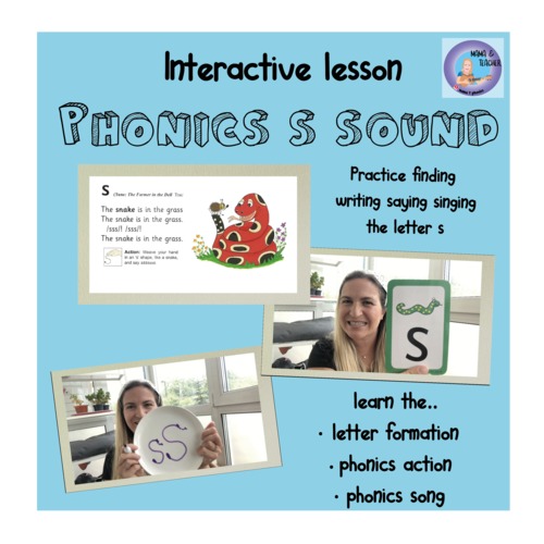 Preview of Phonics S sound interactive lesson led by an experienced EarlyChildhood Teacher